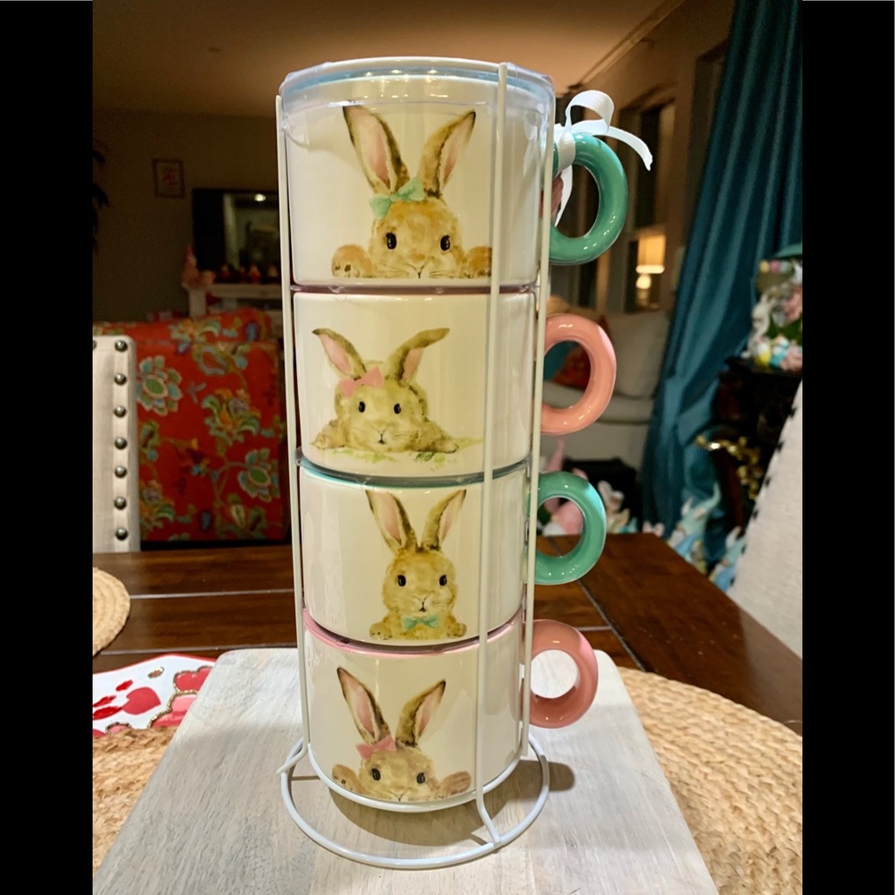 Bunny set of 4 Mugs